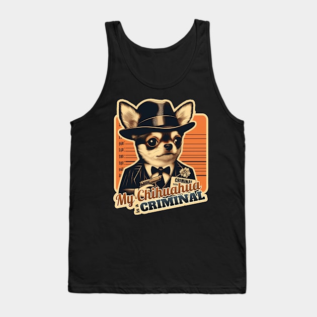 Criminal Chihuahua Tank Top by k9-tee